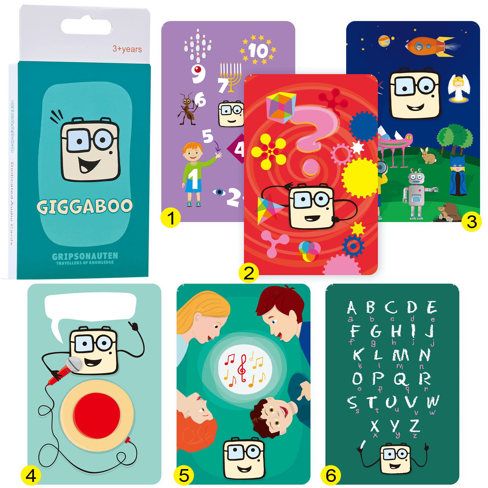 Qiaojoy Giggaboo Functional Learning Cards