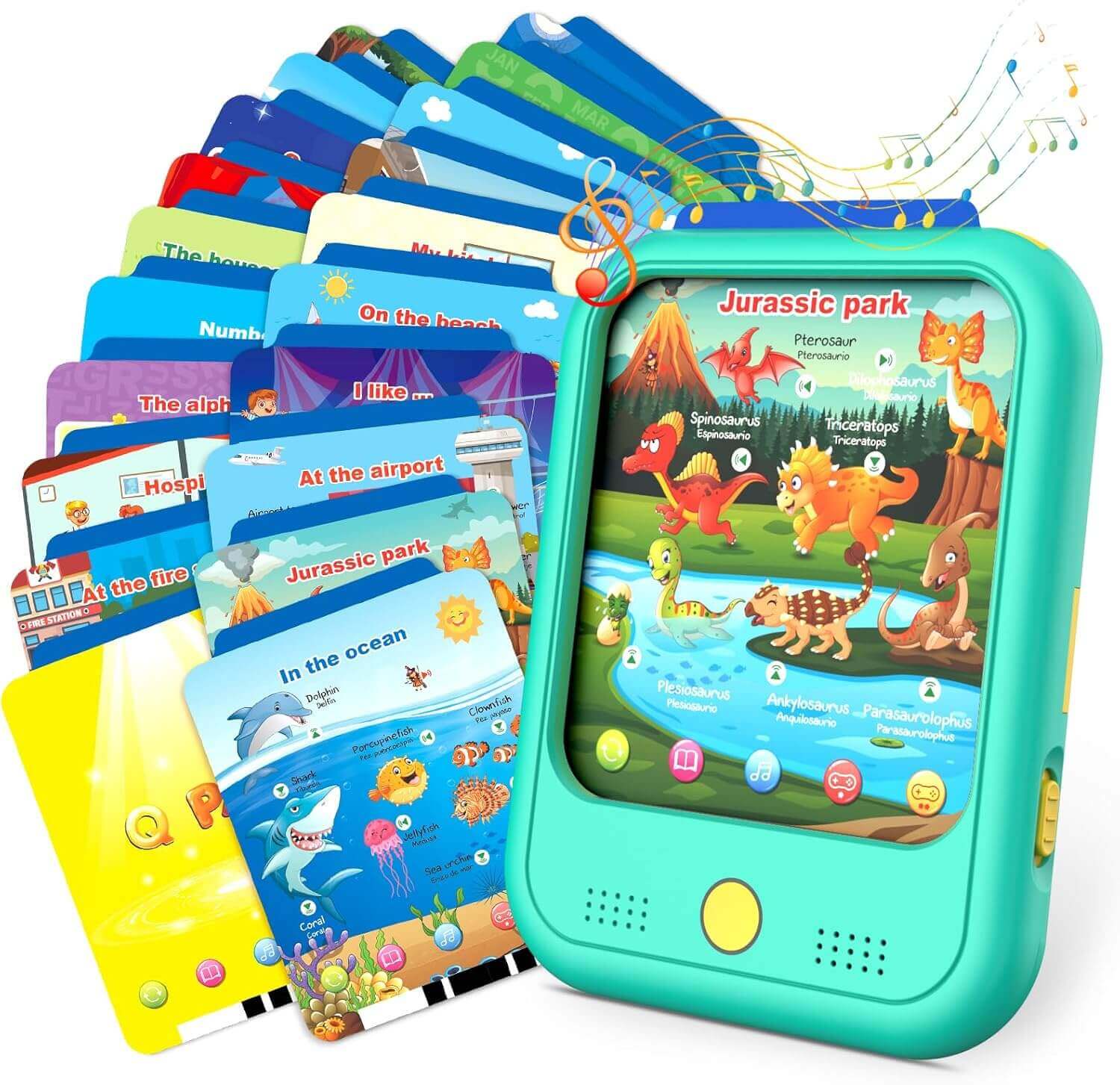 Qiaojoy Kids Learning Tablet Educational Learning Pad (40 Thematic Worlds)