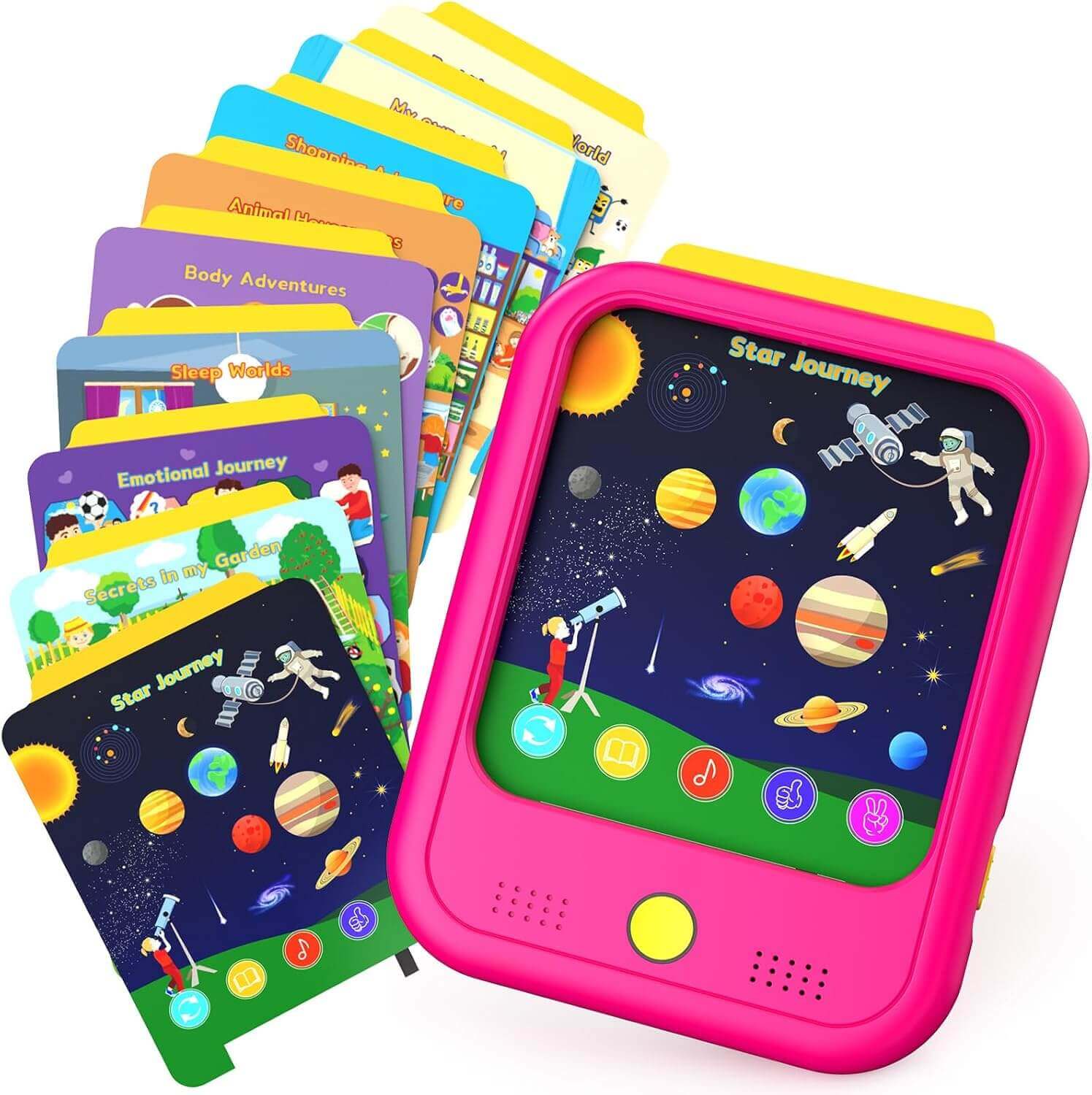 Qiaojoy Kids Learning Tablet Educational Learning Pad (20 Thematic Worlds)