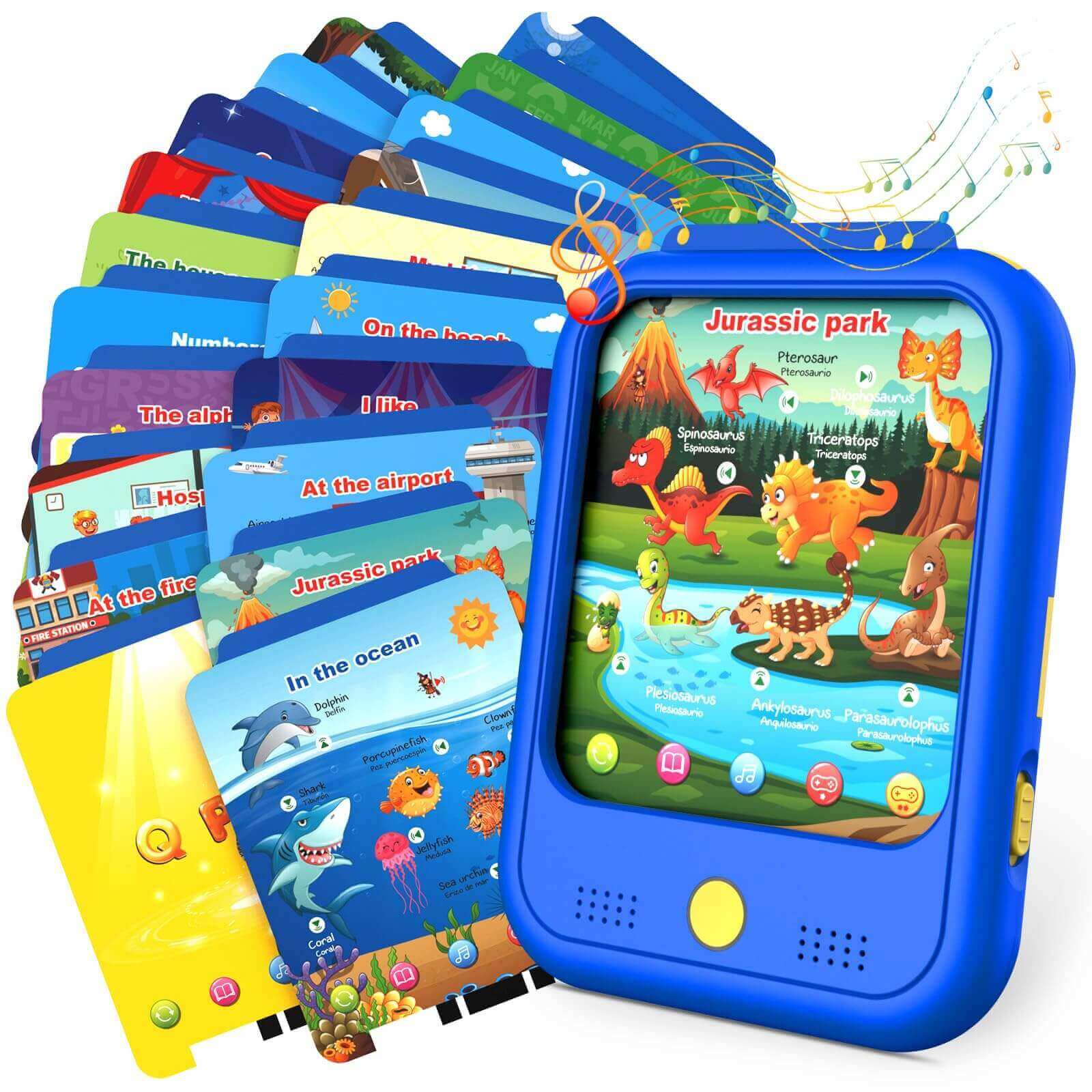 Qiaojoy Kids Learning Tablet Educational Learning Pad (40 Thematic Worlds)