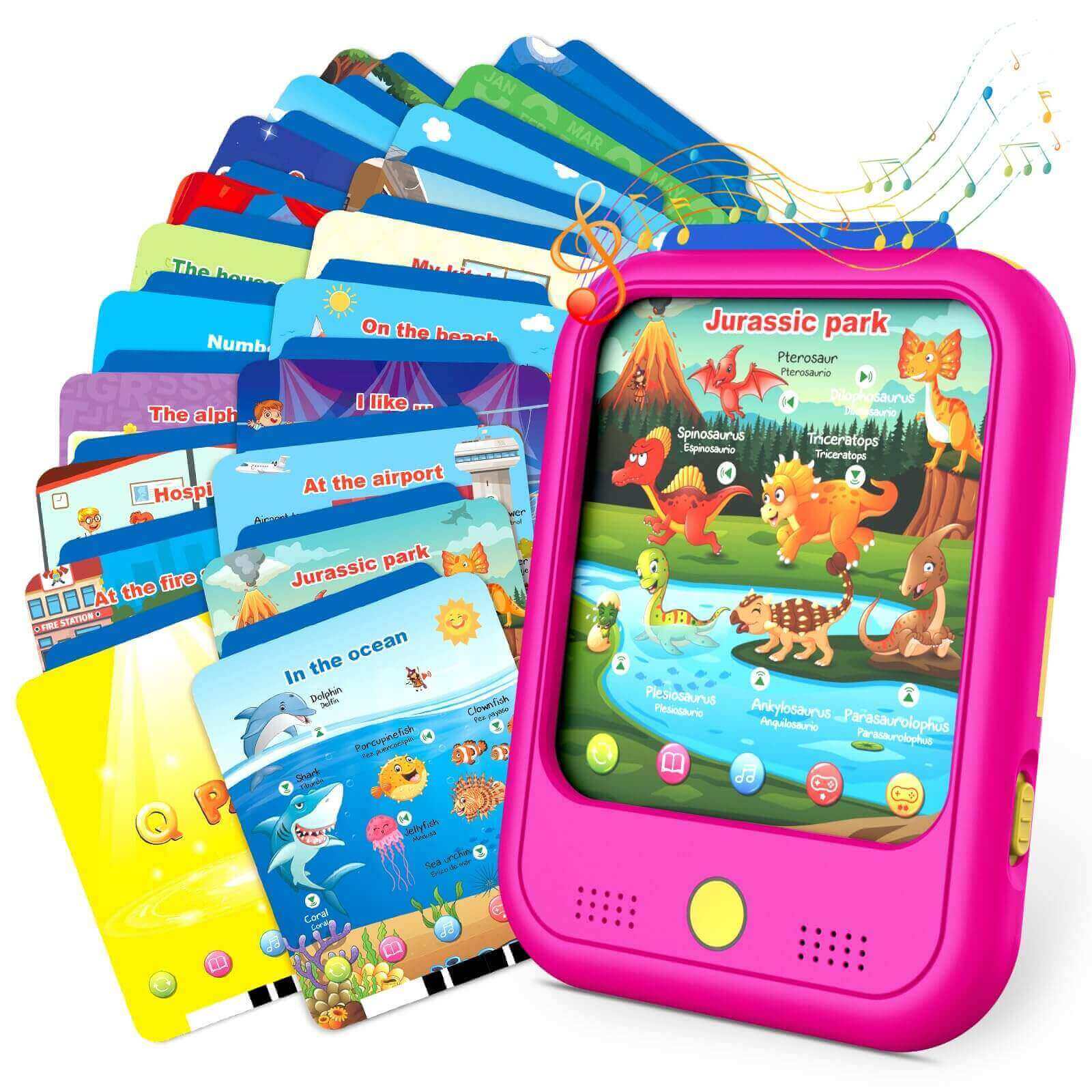 Qiaojoy Kids Learning Tablet Educational Learning Pad (40 Thematic Worlds)